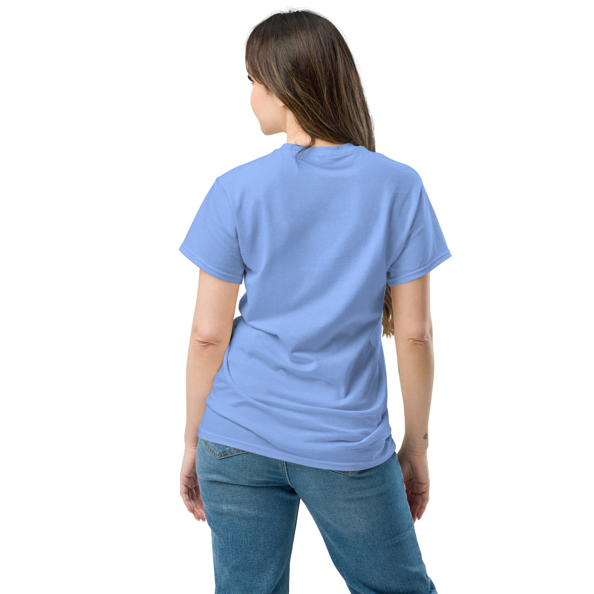 Premium cotton unisex t-shirt front view - classic crew neck design